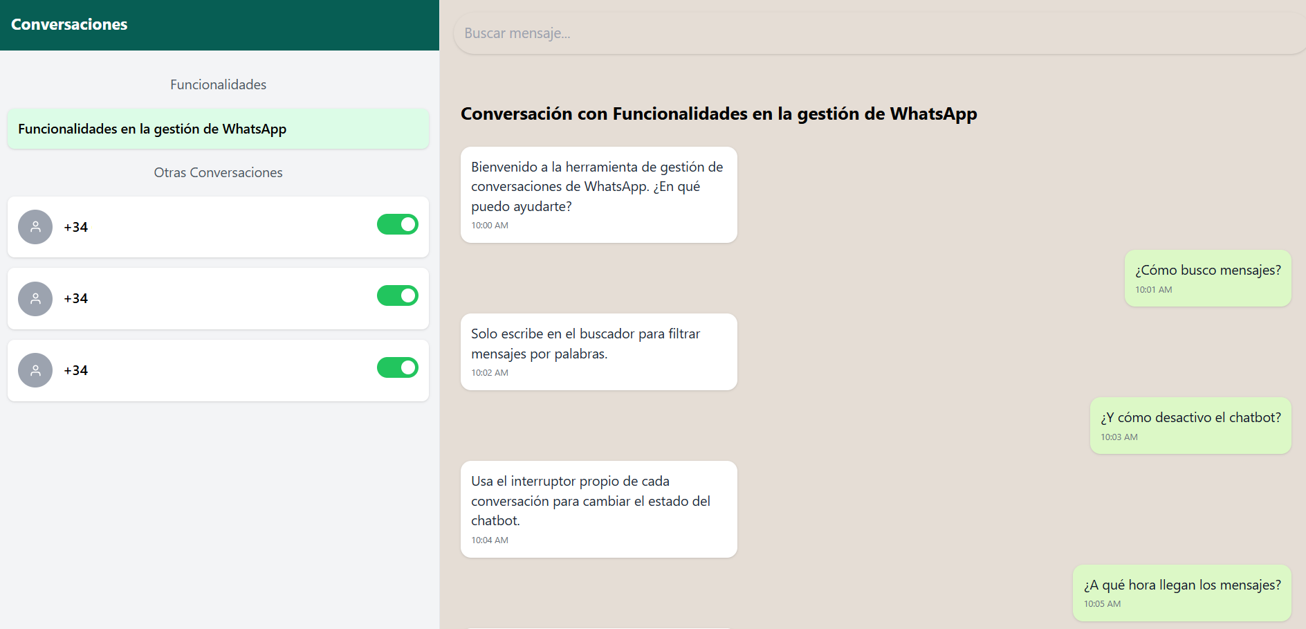 Chatbot en WhatsApp